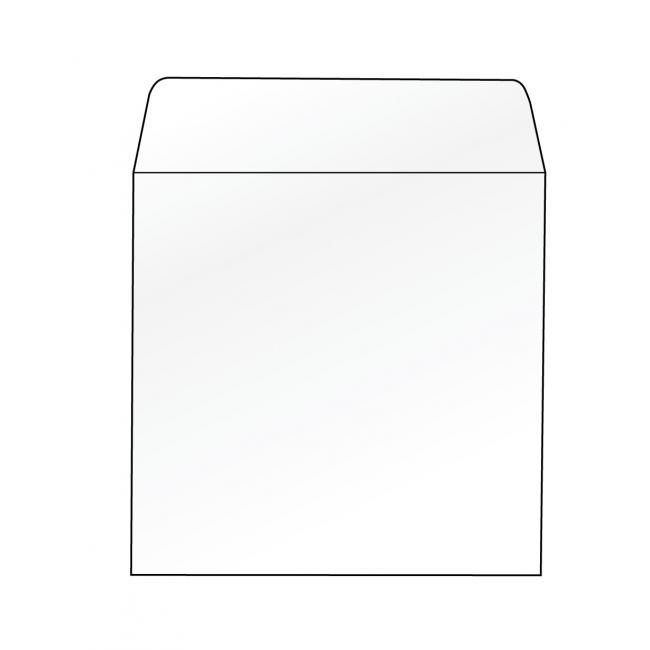 CD-Hüllen 125x125 mm ohne Sichtfenster, 100 Stück