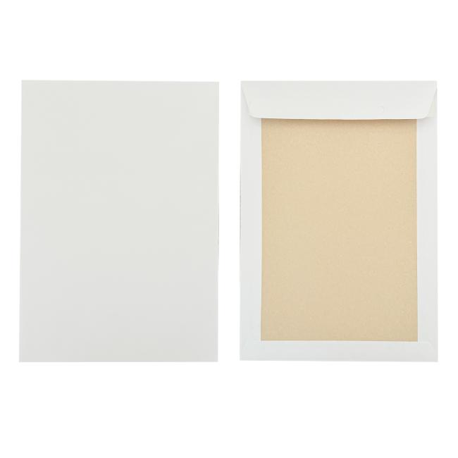 [OB346509] C4-Umschläge mit Klebeband, mit Kartonrückseite, weiß