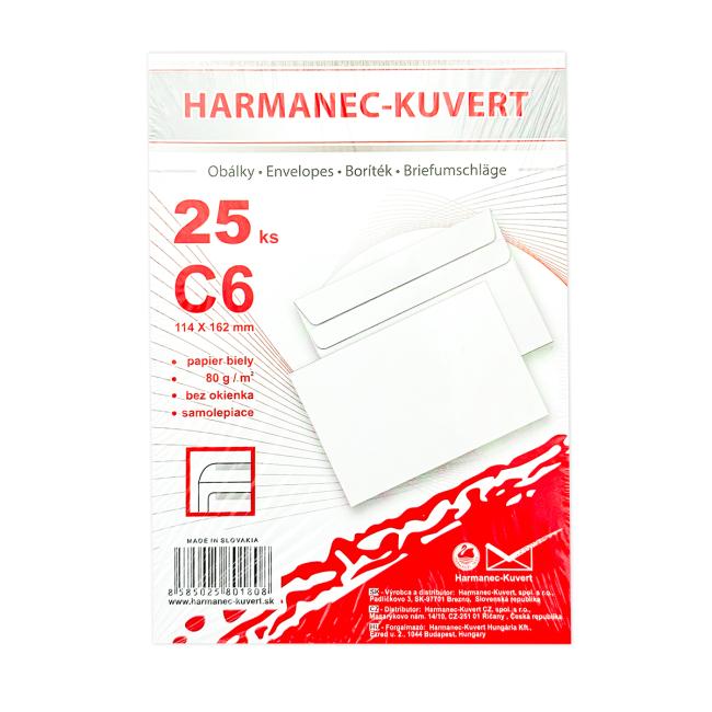 C6 selbstklebende Versandtaschen, 25 Stück.