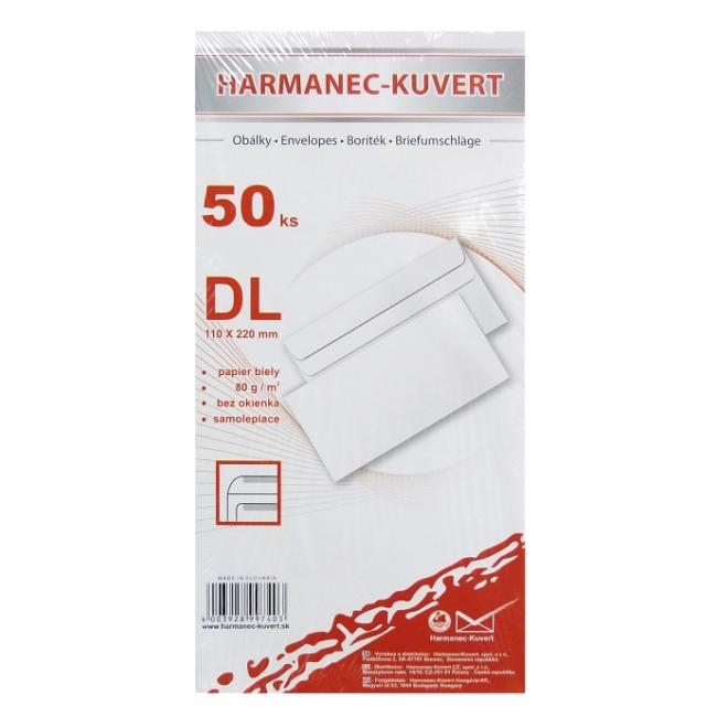 [OB412250] DL-Selbstklebe-Versandtaschen, 50 Stück.