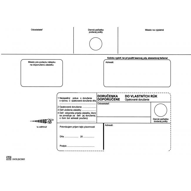 Postumschläge C5 mit Zustellhinweis an VR OD, Nicht weiterleiten, 100 Stück