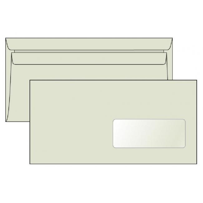 [OB501030] DL-Selbstklebeumschläge, recyceltes Fenster LETTURA 1000 Stück 80 g