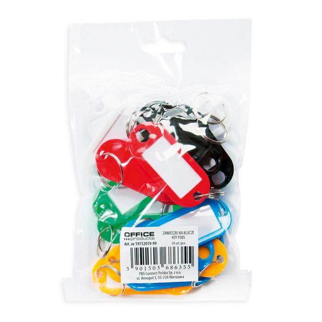 [OC201999] Schlüsselanhänger Büroartikel, verschiedene Farben, 20 Stück