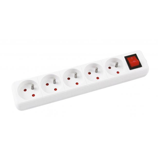 [OC514114] Office Products 5-fach Steckdosen-Verlängerungskabel mit Schalter 1,5 m