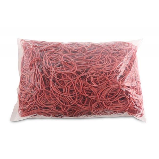 [OC601904] Gummibänder Bürobedarf 60 mm 1 kg rot