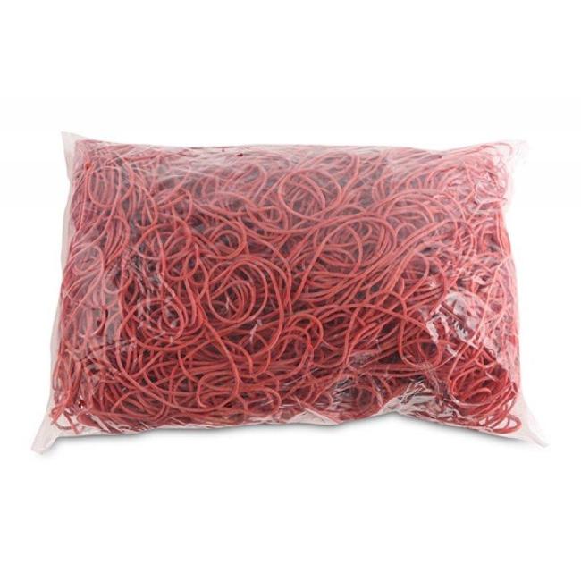 [OC801904] Gummibänder Bürobedarf 80 mm 1 kg rot
