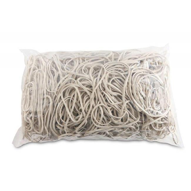 [OC803914] Bürobedarf Gummibänder 80 mm 1 kg weiß