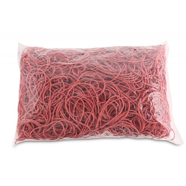 [OC911904] Gummibänder Bürobedarf 100 mm 1 kg rot