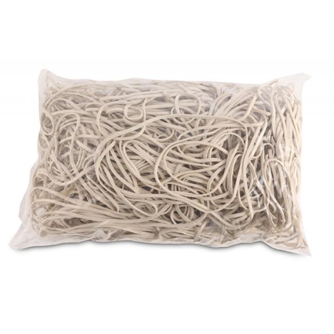 [OC933914] Bürobedarf Gummibänder 130 mm 1 kg weiß