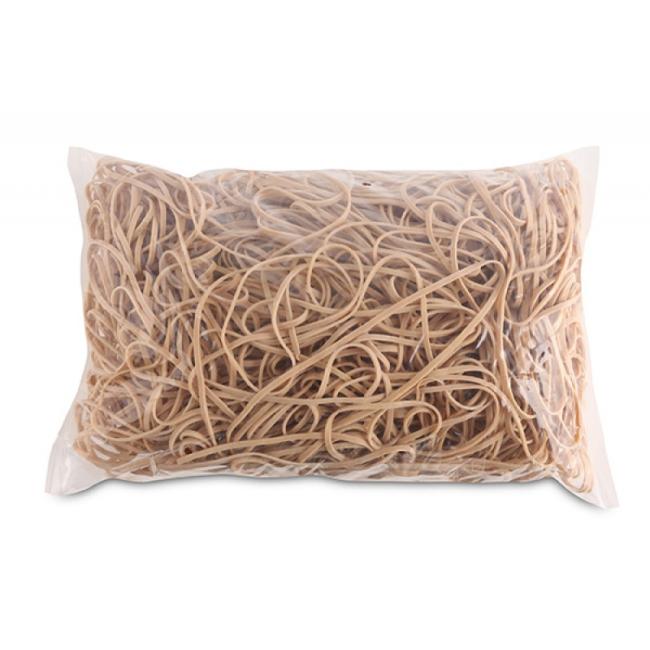 [OC933997] Gummibänder Bürobedarf 130 mm 1 kg Naturfarbe