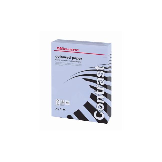 Office Depot Kontrastfarbenes Papier, Flieder, A4, 80 g