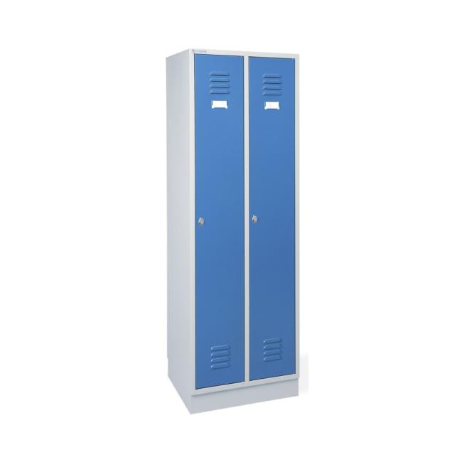 Metallkleiderschrank SS 30-2 blau/grau