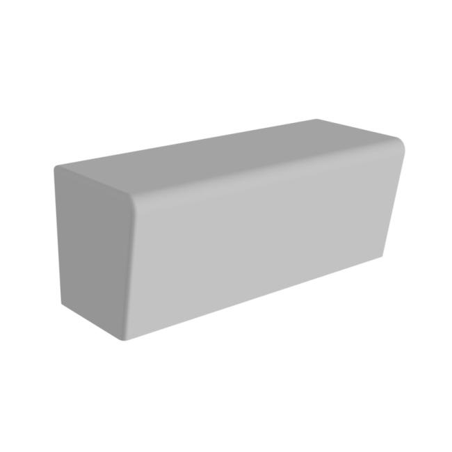 [OF500104] Polstersofa CUBE CHAT SOFA groß, 122x50x50 cm, Basic