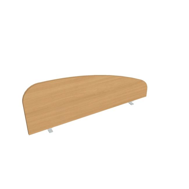 [ON011520] Hobis Tischrand-Sichtschutz, rund, 120 cm, Buche