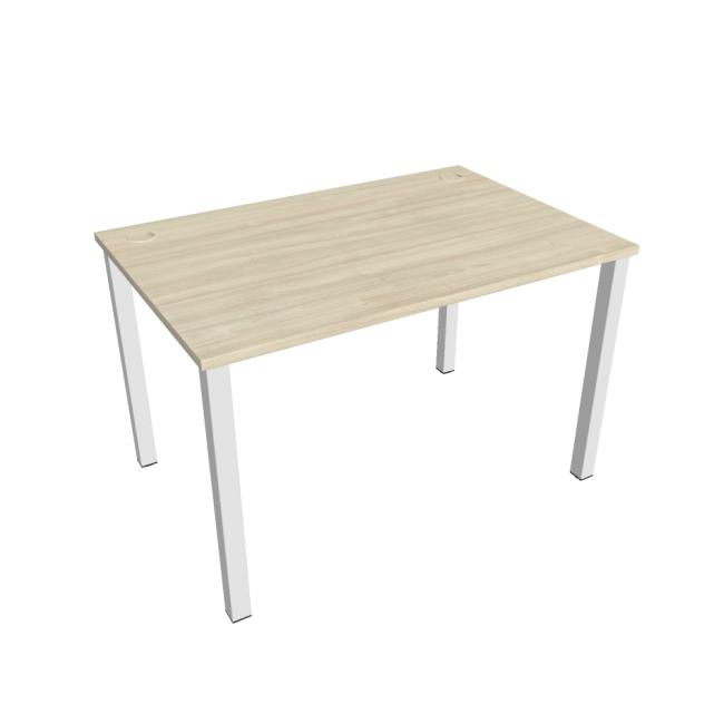 [ON012014] Schreibtisch Uni, 120 x 75,5 x 80 cm, Akazie/Weiß
