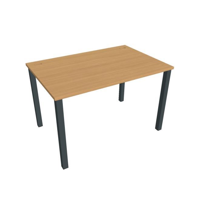 Schreibtisch Uni, 120 x 75,5 x 80 cm, Buche/Schwarz