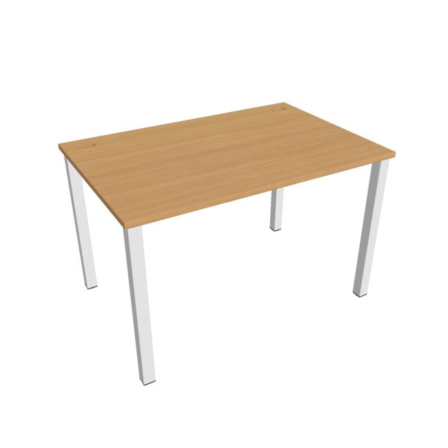 [ON012023] Schreibtisch Uni, 120 x 75,5 x 80 cm, Buche/Weiß