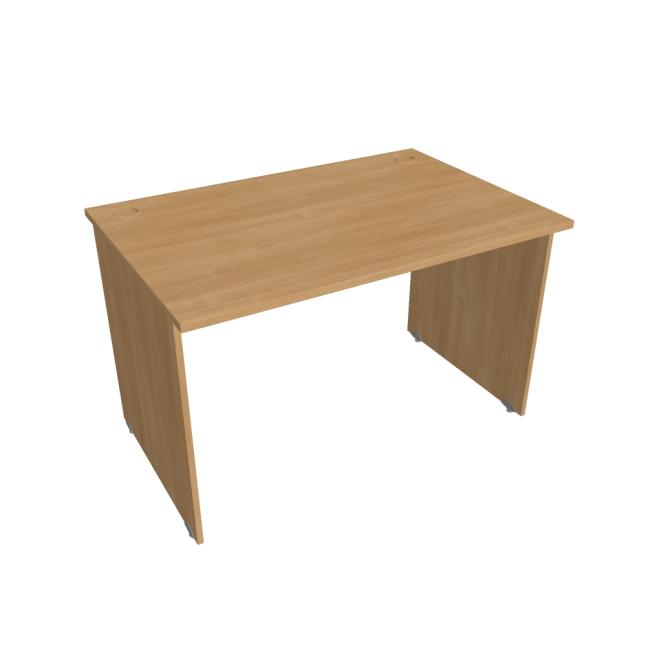 [ON012061] Schreibtisch mit Torfunktion, 120 x 75,5 x 80 cm, Eiche/Eiche