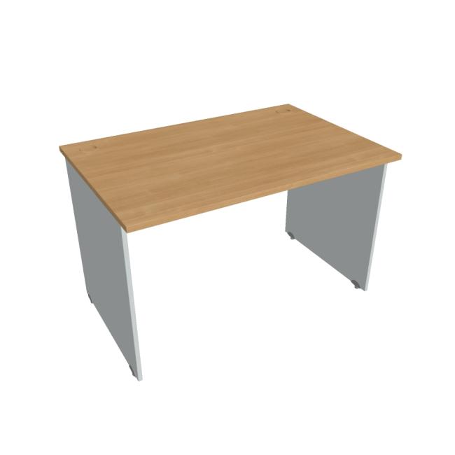 [ON012068] Schreibtisch mit Torfunktion, 120 x 75,5 x 80 cm, Eiche/Grau