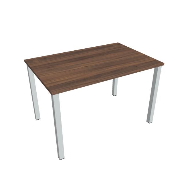 Schreibtisch Uni, 120x75,5x80 cm, Walnuss/Grau