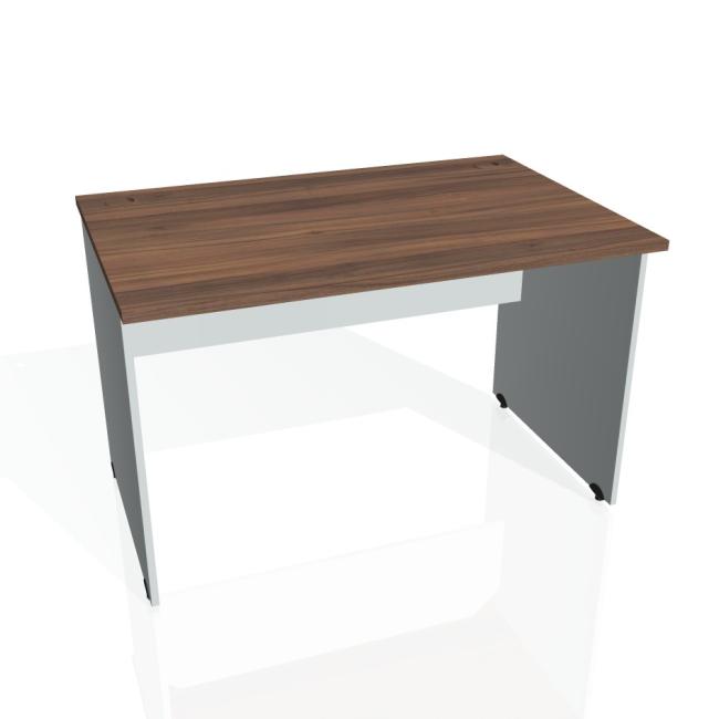 [ON012078] Schreibtisch mit Torfunktion, 120 x 75,5 x 80 cm, Walnuss/Grau
