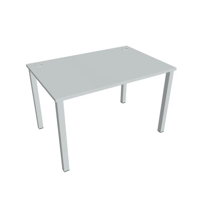Schreibtisch Uni, 120x75,5x80 cm, grau/grau