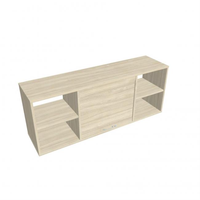 Stabiler Wandschrank, Akazie, abschließbar