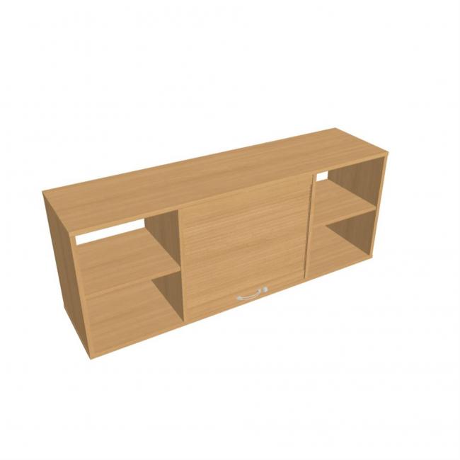 [ON014002] Stabiler Wandschrank, Buche, abschließbar