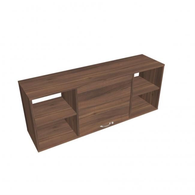 Stabiler Wandschrank, Walnuss, abschließbar