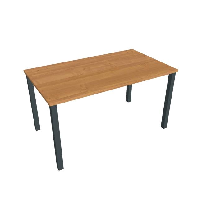 [ON014032] Schreibtisch Uni, 140 x 75,5 x 80 cm, Erle/Schwarz