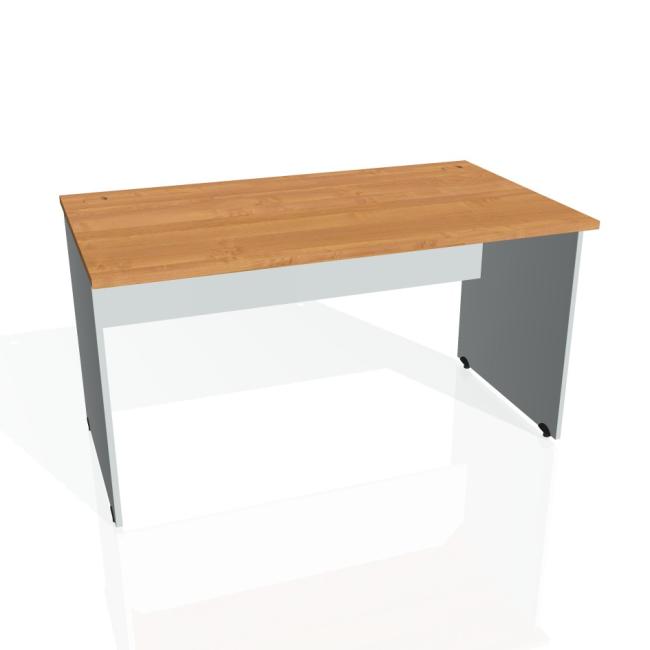Tor-Schreibtisch, 140x75,5x80 cm, Erle/Grau