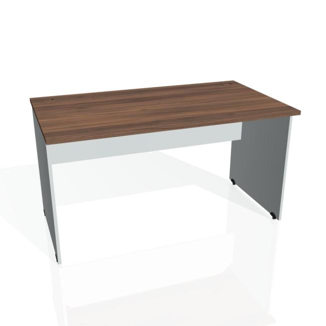 [ON014078] Schreibtisch mit Torfunktion, 140 x 75,5 x 80 cm, Walnuss/Grau
