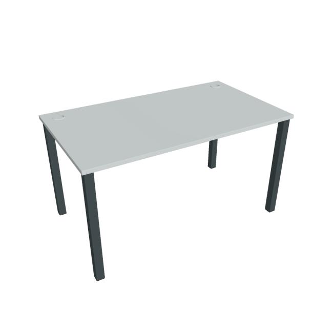 [ON014082] Schreibtisch Uni, 140x75,5x80 cm, grau/schwarz