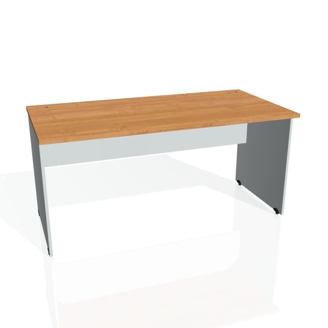 [ON016038] Tor-Schreibtisch, 160x75,5x80 cm, Erle/Grau
