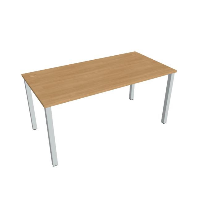 Schreibtisch Uni, 160x75,5x80 cm, Eiche/Grau