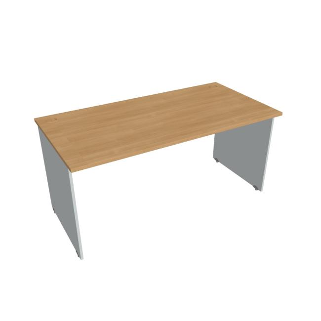 [ON016048] Schreibtisch mit Torfunktion, 160 x 75,5 x 80 cm, Eiche/Grau