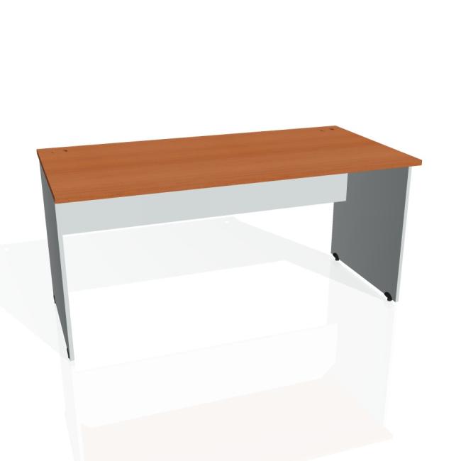 Tor-Schreibtisch, 160x75,5x80 cm, Kirsche/Grau
