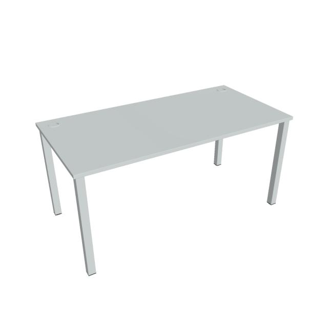 Schreibtisch Uni, 160x75,5x80 cm, grau/grau