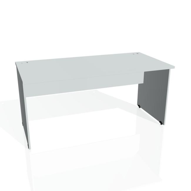 Gate-Schreibtisch, 160x75,5x80 cm, grau/grau