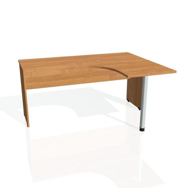 Torablage, ergonomisch, links, 160x75,5x120 cm, Erle/Erle