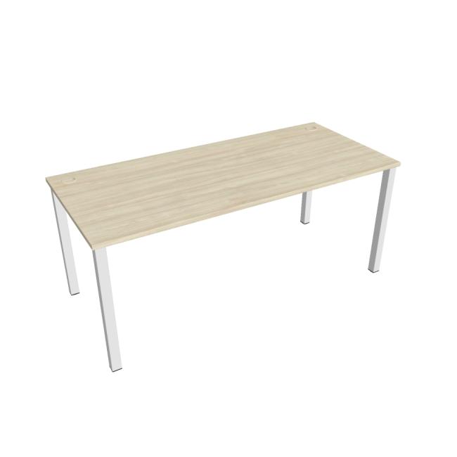 [ON018014] Schreibtisch Uni, 180 x 75,5 x 80 cm, Akazie/Weiß