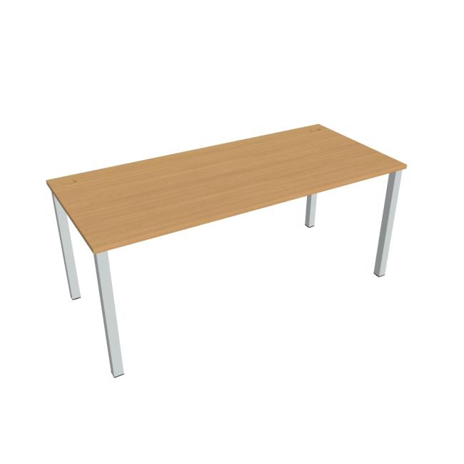 Schreibtisch Uni, 180x75,5x80 cm, Buche/Grau