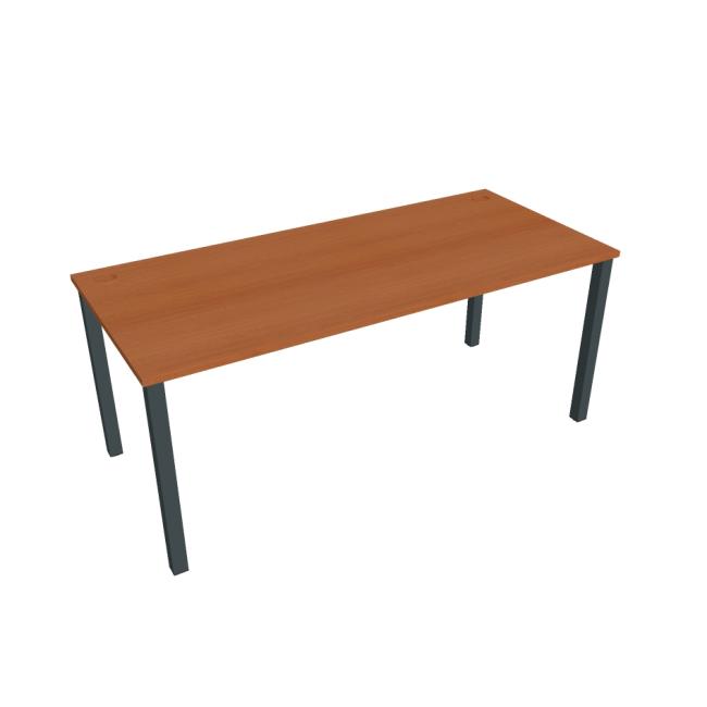 [ON018052] Schreibtisch Uni, 180 x 75,5 x 80 cm, Kirsche/Schwarz