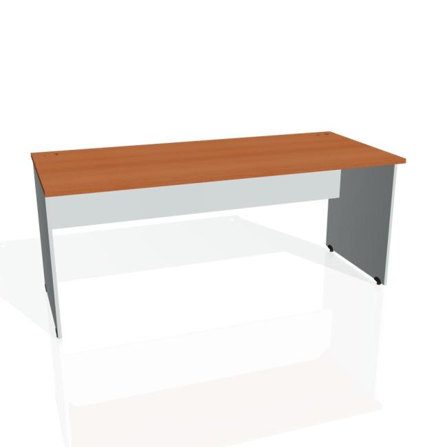 [ON018058] Tor-Schreibtisch, 180x75,5x80 cm, Kirsche/Grau