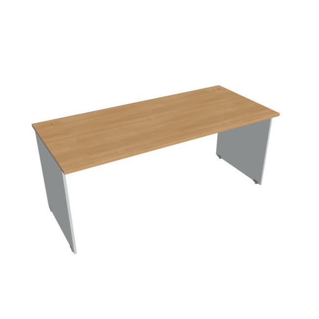 Tor-Schreibtisch, 180x75,5x80 cm, Eiche/Grau