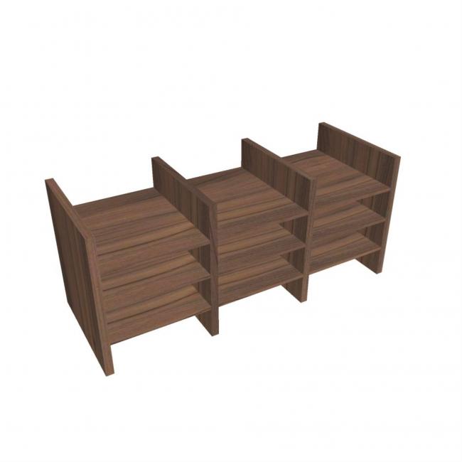 Stabile Aktenmappe, universell, 33 x 76,2 x 29 cm, Walnuss