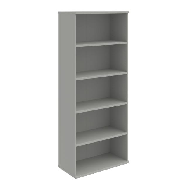 Stabiles Regal, 80 x 192 x 40 cm, grau