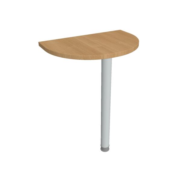 [ON060049] Beistelltisch „Tor“, 60 x 75,5 x 40 cm, Eiche/Metall