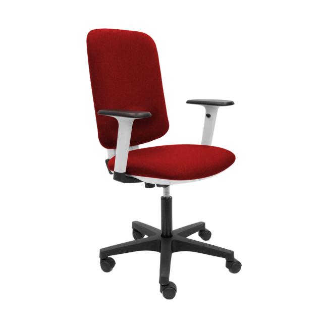 Bürostuhl EVA rot (Bombay 33) + Armlehnen P65