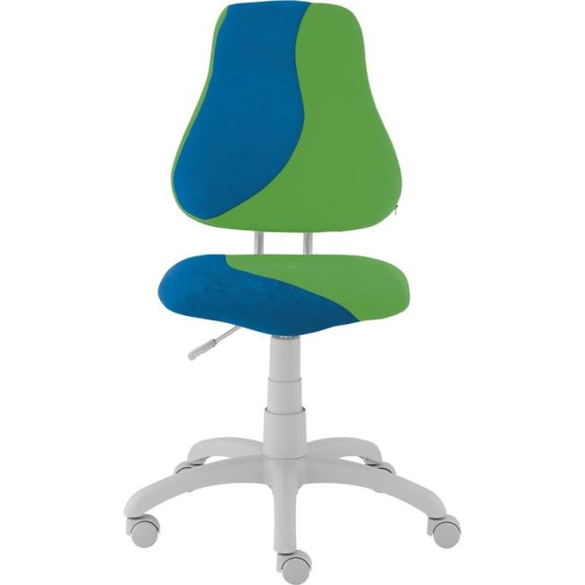 Mitwachsender Kinderstuhl FUXY S-LINE blau/grün (Suedine)